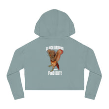 Load image into Gallery viewer, Cluck around and FIND OUT! Women’s Cropped Hooded